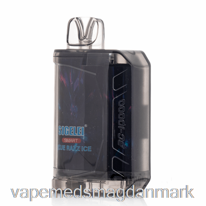 Vape Uden Nikotin Sigelei Smart Ac10000 0% Nul Nikotin Engangs Blue Razz Ice